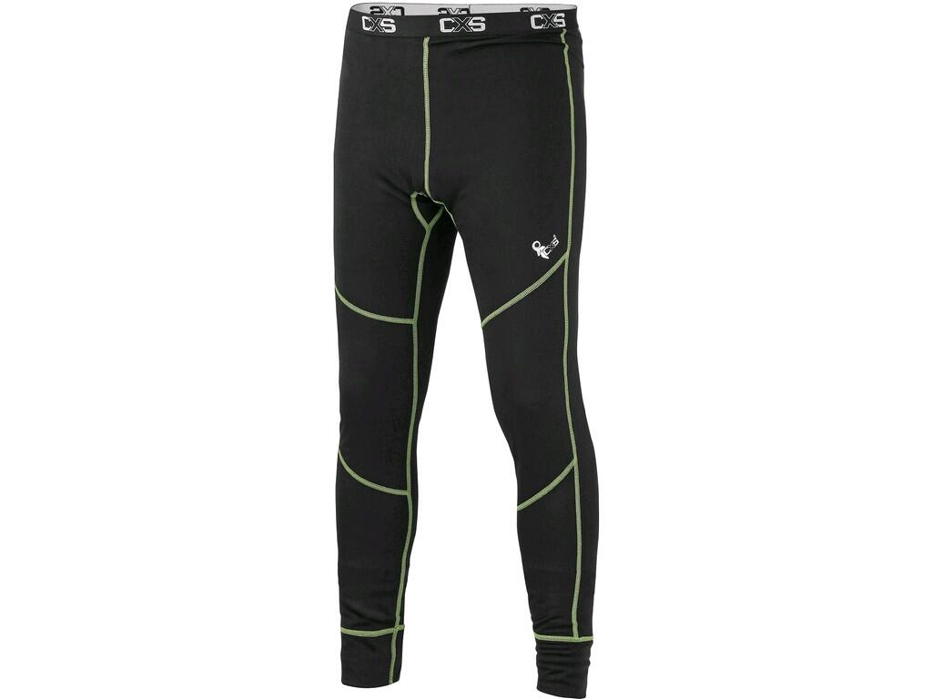 Spodky CXS REWARD, funkčné, detské, čierno-zelené, veľ. 150